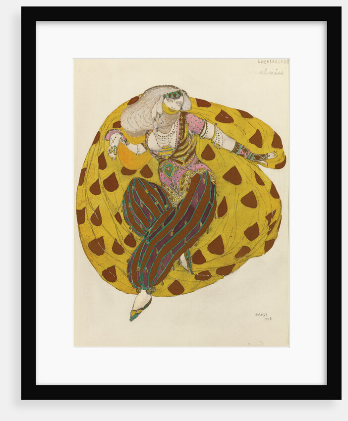 Costume design for the ballet Scheharazade by N. Rimsky-Korsakov by Anonymous