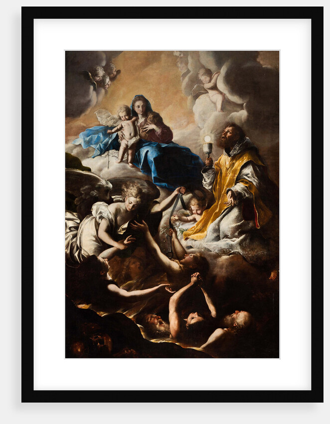 The Virgin, St. Nicholas of Tolentino and the Holy Souls in Purgatory by Anonymous