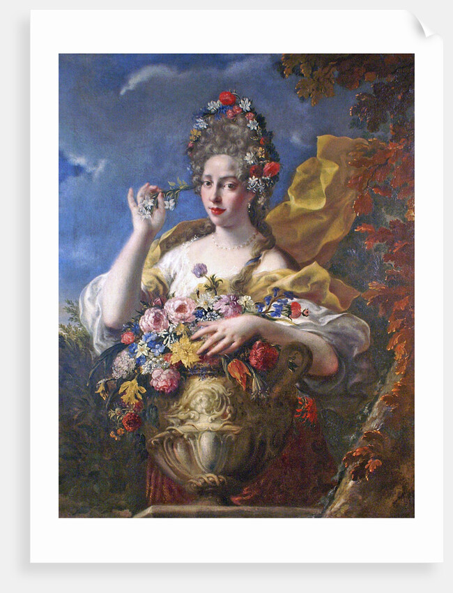 Portrait of a Lady as Flora by Anonymous