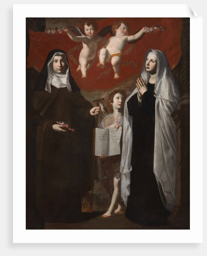 Saint Elizabeth of Hungary and Saint Frances of Rome by Anonymous