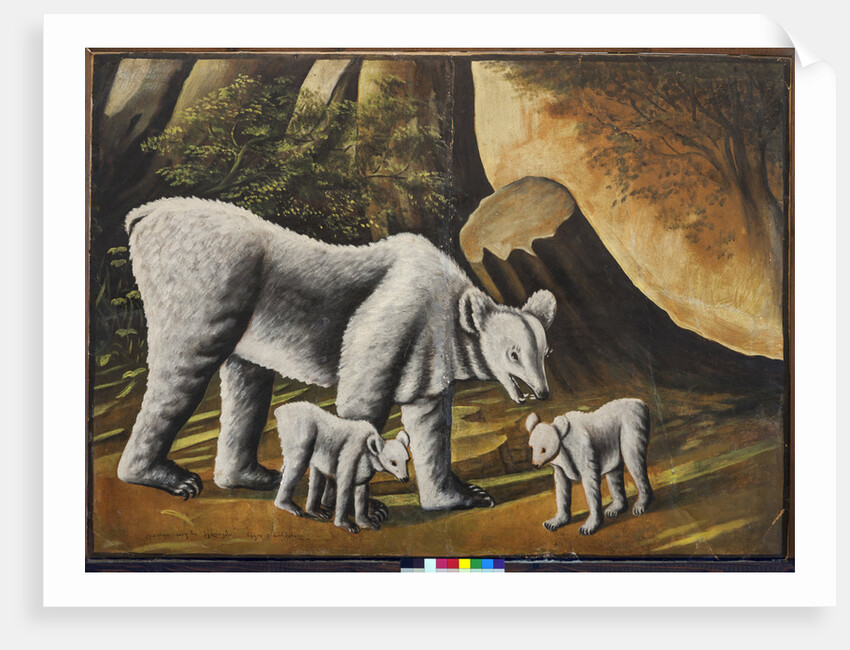 A she-bear with baby bears by Anonymous