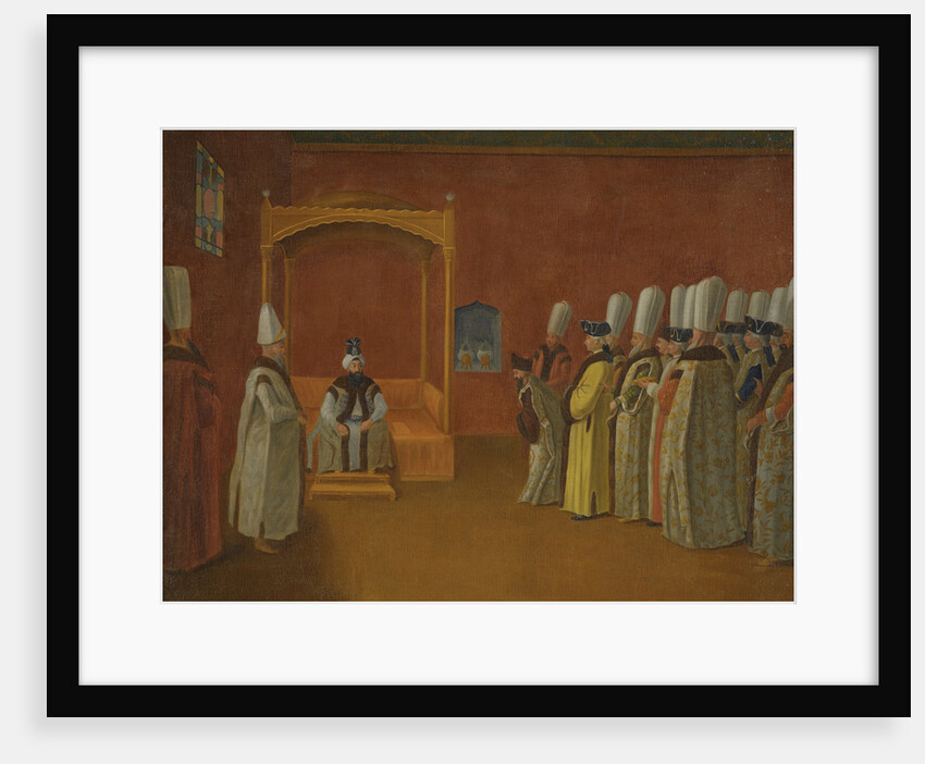 Sultan Ahmed III Receiving a European Ambassadorial Delegation at the Topkapi Palace by Anonymous