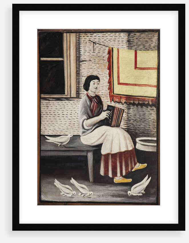 Sona Gorashvili Playing Accordion by Anonymous