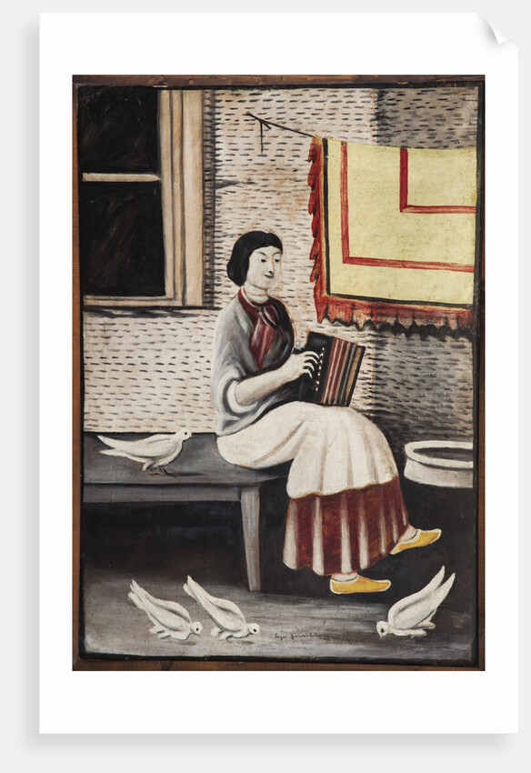 Sona Gorashvili Playing Accordion by Anonymous