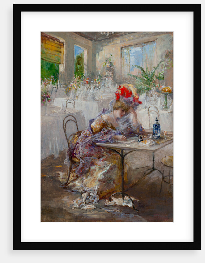 A letter (or Lady at the Cafe) by Anonymous