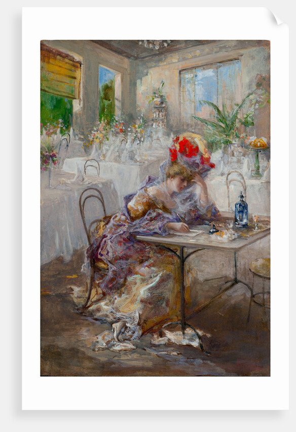 A letter (or Lady at the Cafe) by Anonymous