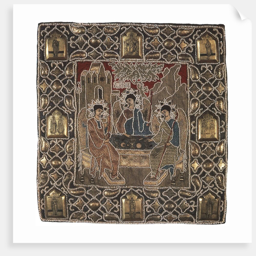 The Holy Trinity (Podea). The donation by Tsar Boris Godunov to the Monastery by Anonymous