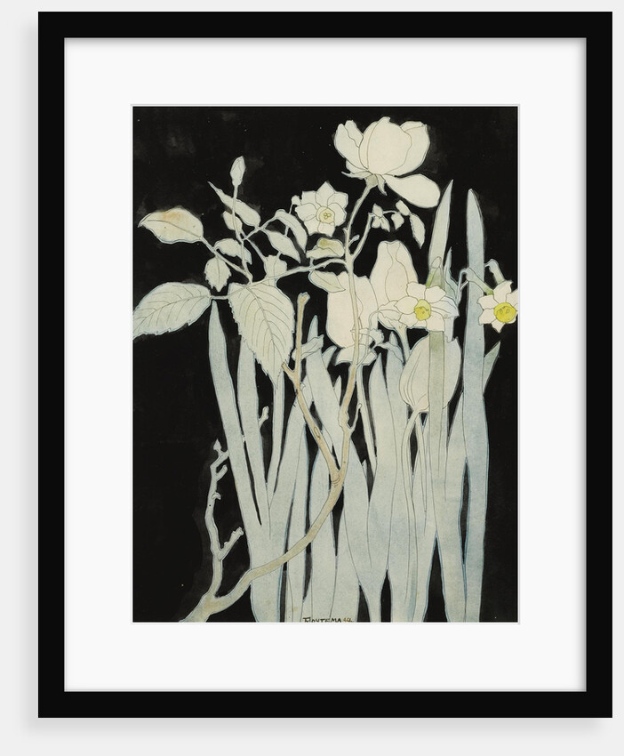 Daffodils And Roses by Anonymous