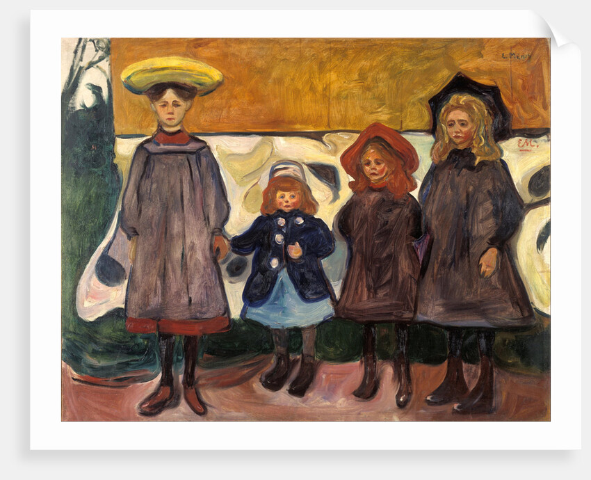 Four Girls in Åsgårdstrand by Anonymous