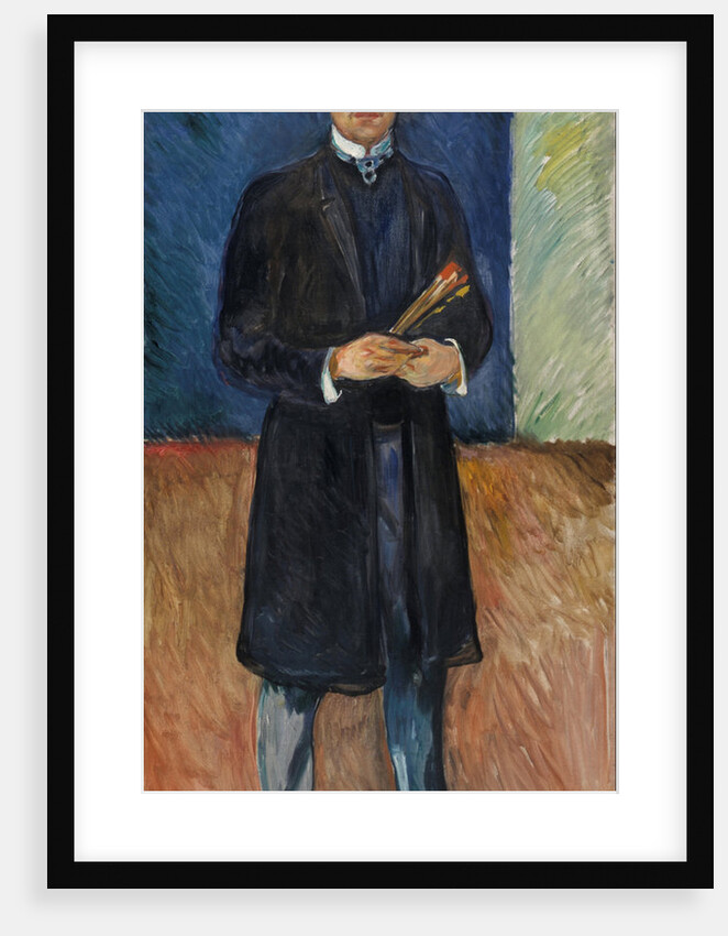 Self-Portrait with Brushes by Anonymous