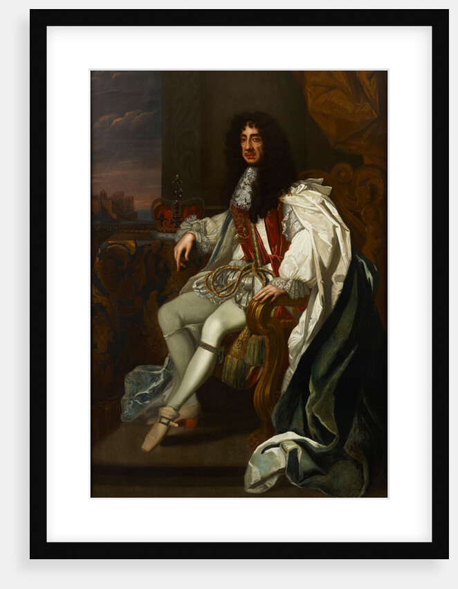 Portrait of Charles II of England, in the robes of the Order of the Garter by Anonymous