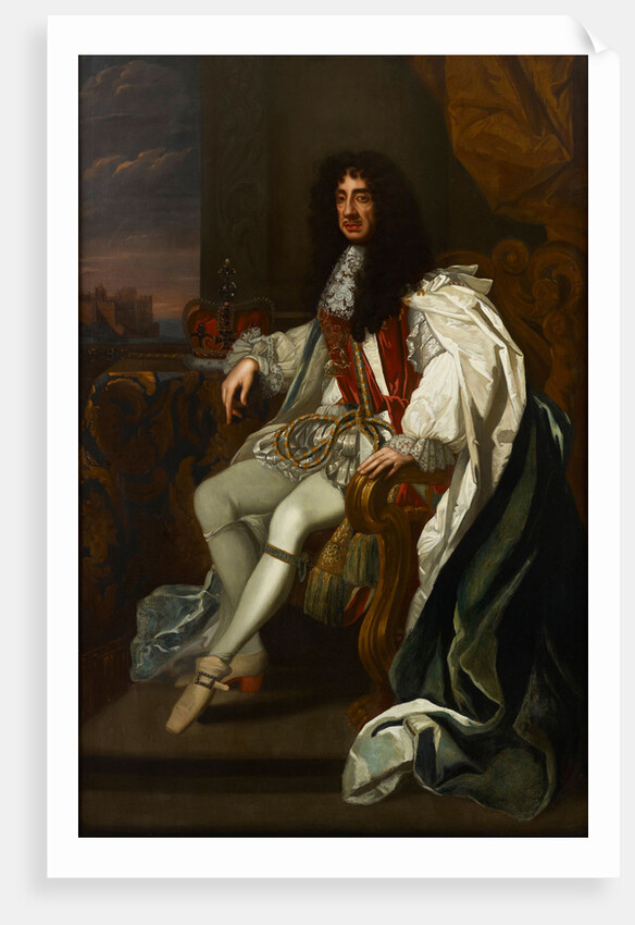 Portrait of Charles II of England, in the robes of the Order of the Garter by Anonymous