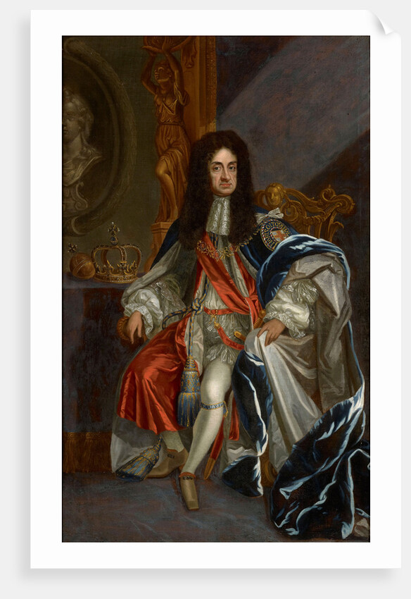 Portrait of Charles II of England, in the robes of the Order of the Garter by Anonymous