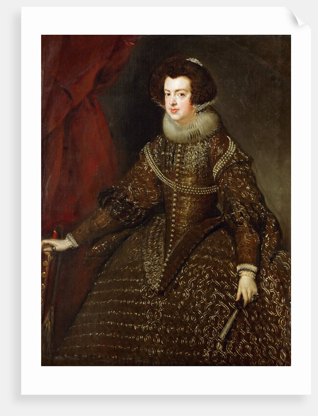 Portrait of Elisabeth of France, Queen consort of Spain by Anonymous