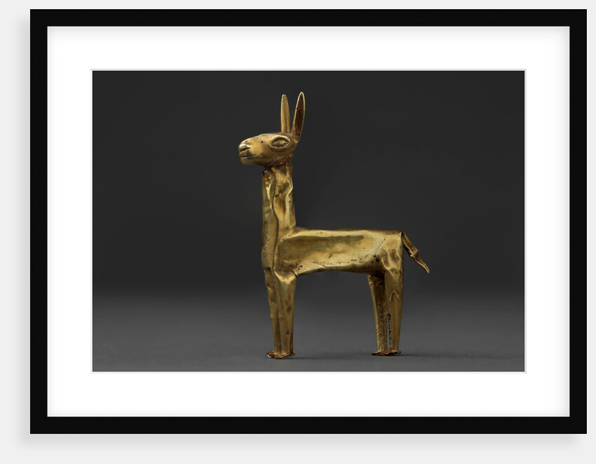 Gold Llama by Anonymous