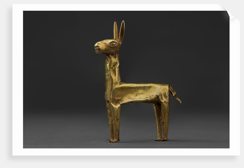 Gold Llama by Anonymous