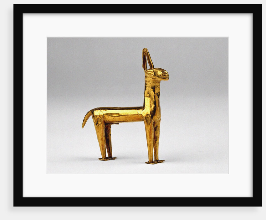 Gold Llama by Anonymous