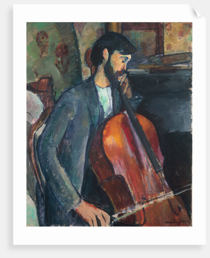 The Violoncello Player by Anonymous