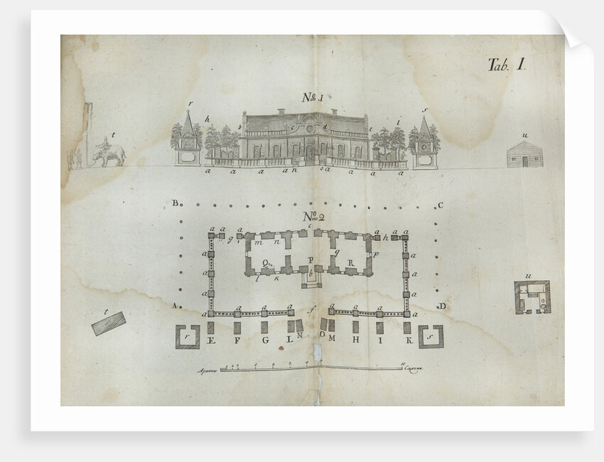 Ice castle built for Empress Anna Ioannovna during the Month of January of the Year 1740 by Anonymous