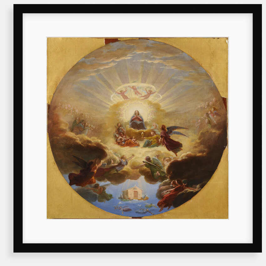 The transfer of the Holy House from Nazareth by angels by Anonymous