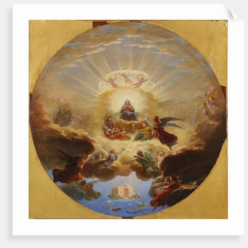 The transfer of the Holy House from Nazareth by angels by Anonymous