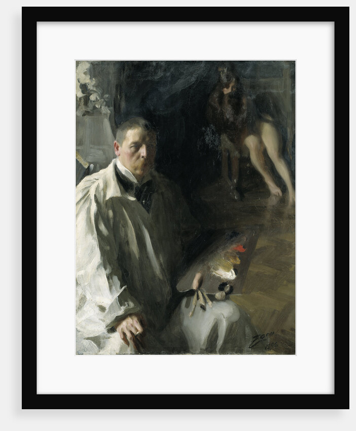Self-portrait with Model by Anonymous