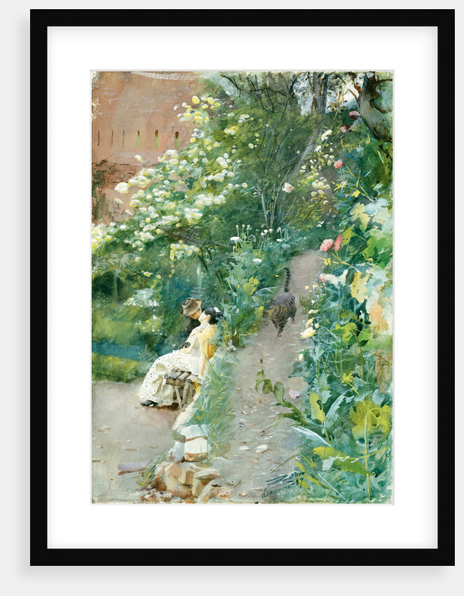In garden of Alhambra by Anonymous