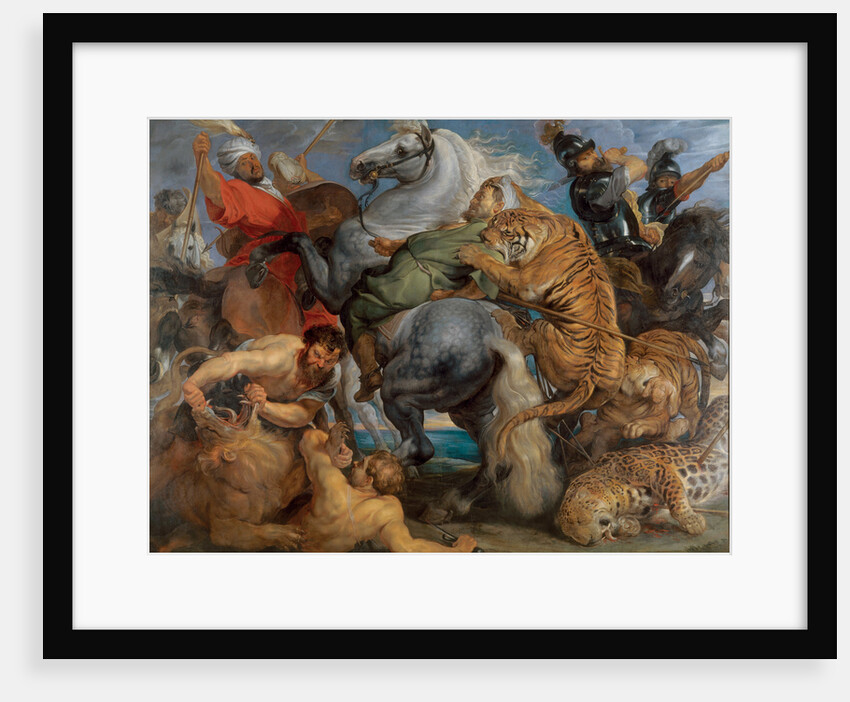 Tiger, Lion and Leopard Hunt by Anonymous