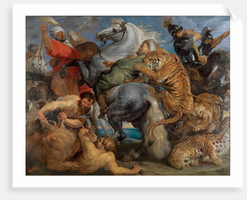 Tiger, Lion and Leopard Hunt by Anonymous