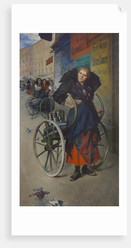 The Milkmaid from Salzburg Green market by Anonymous
