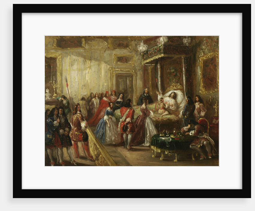 The death of Louis XIV in Versailles by Anonymous