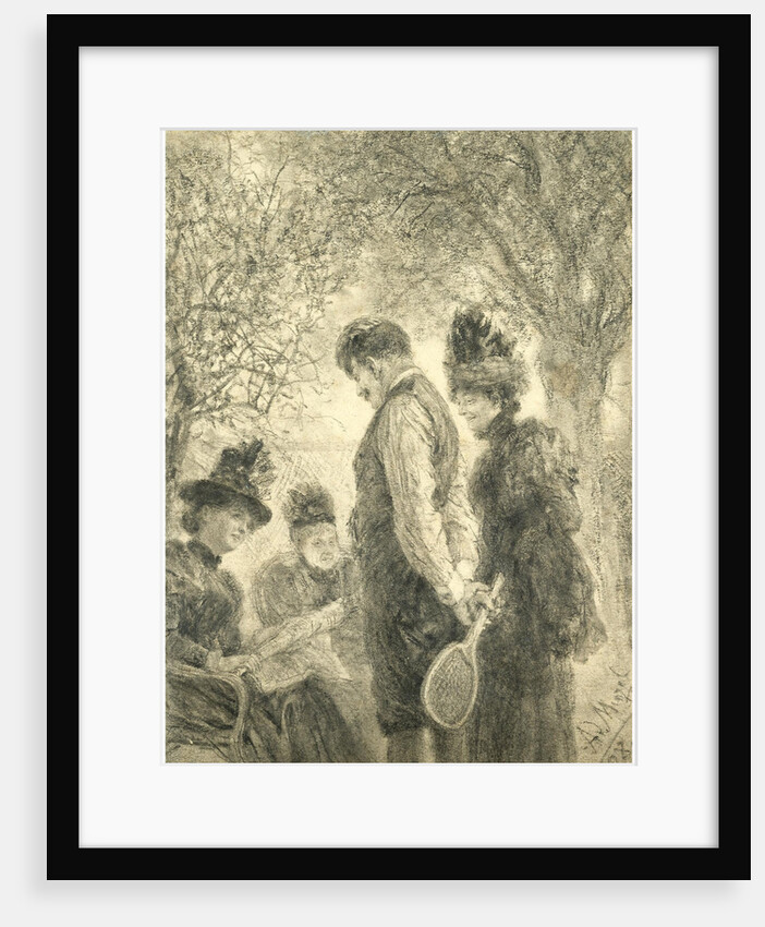 After a tennis match by Anonymous