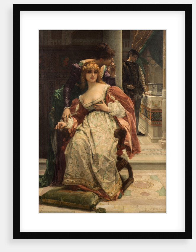 Portia and the Caskets. Scene from the Merchant of Venice by Anonymous