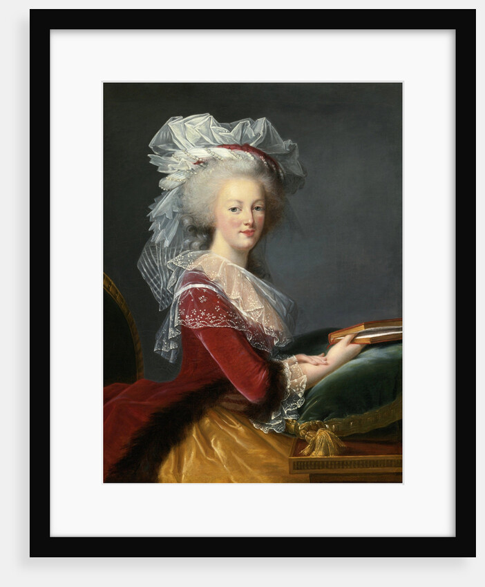 Marie Antoinette with a book by Anonymous
