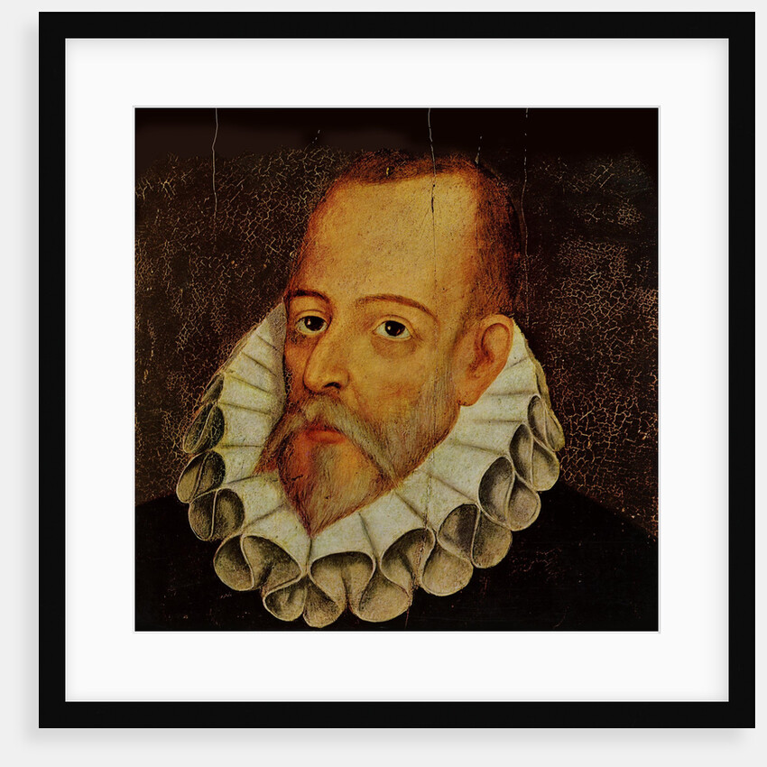 Portrait of Miguel de Cervantes Saavedra Detail by Anonymous
