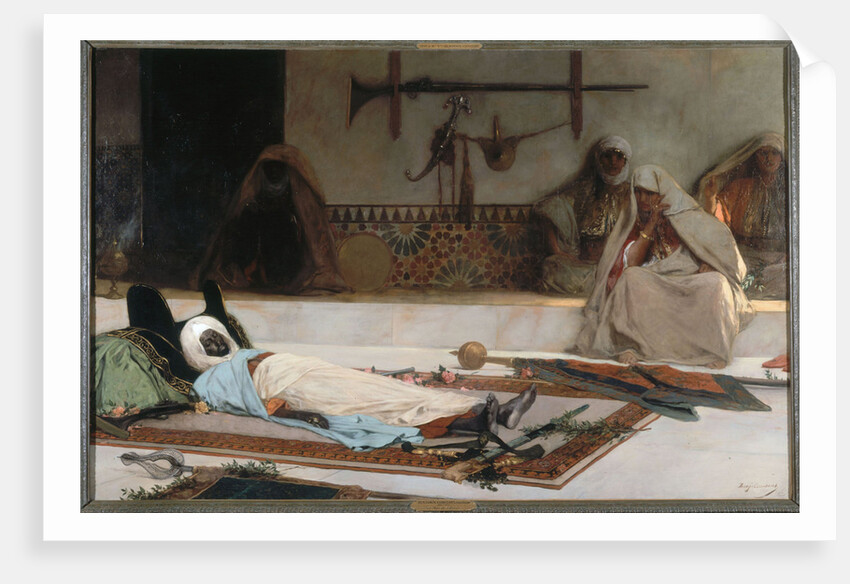 Day of a Funeral, Moroccan Scene (The death of the Emir) by Anonymous