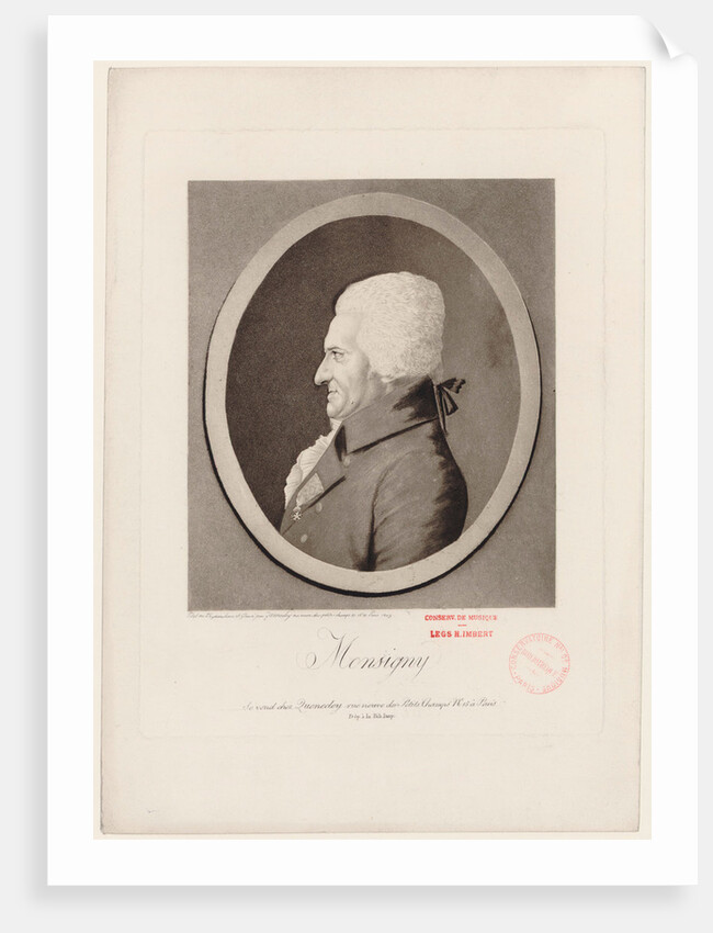 Portrait of the composer Pierre-Alexandre Monsigny by Anonymous