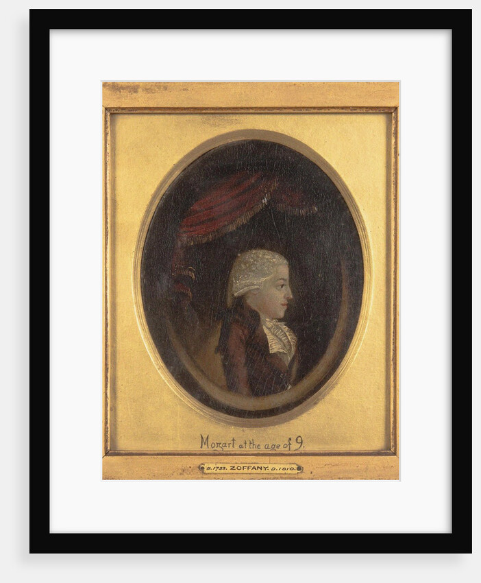 Portrait of Wolfgang Amadeus Mozart at the age of 9 by Anonymous