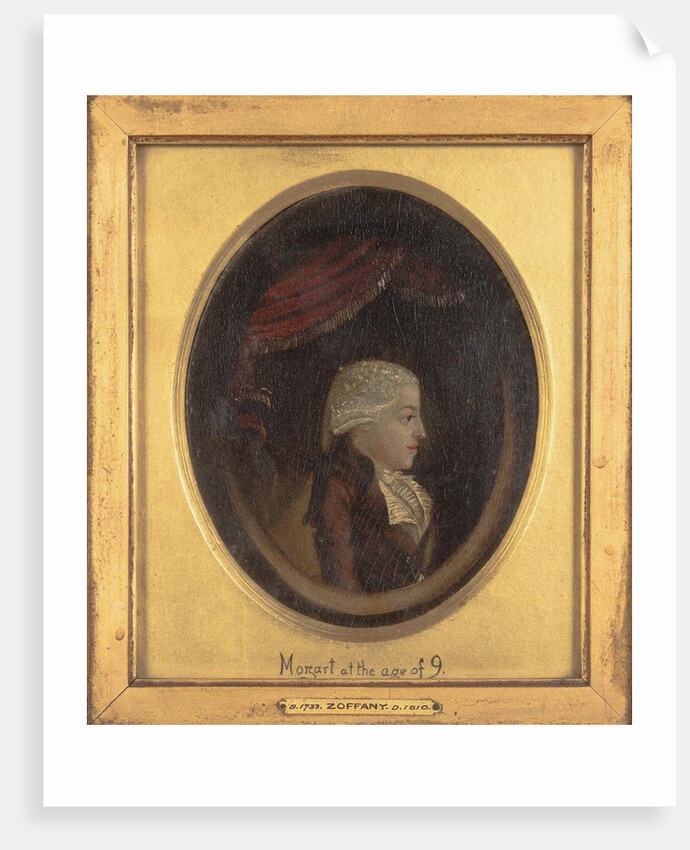 Portrait of Wolfgang Amadeus Mozart at the age of 9 by Anonymous