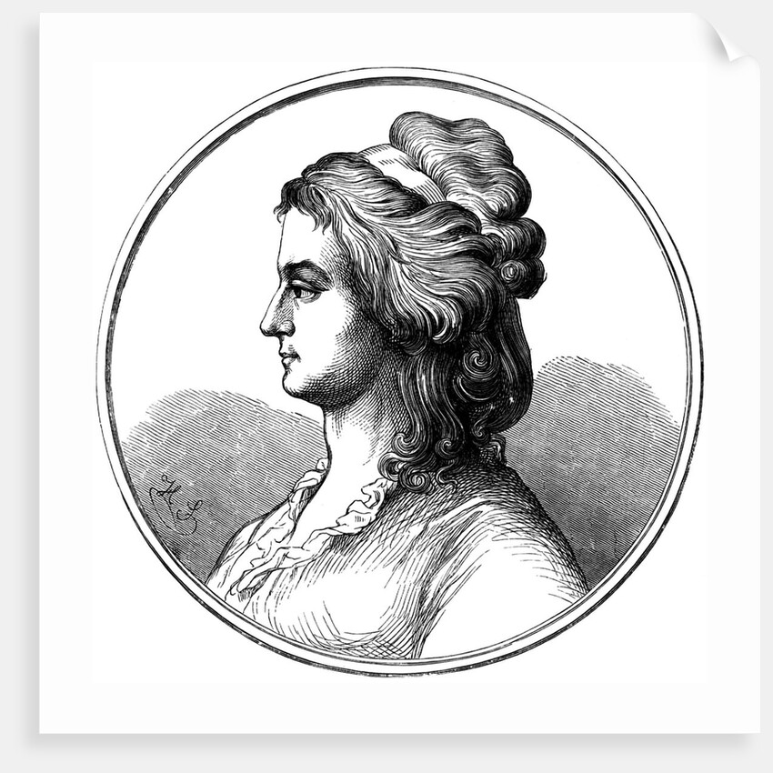Portrait of Aloysia Lange, née Weber by Anonymous