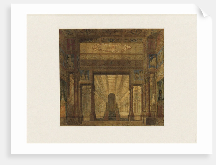 Set design for opera Les Mystères dIsis by Wolfgang Amadeus Mozart by Anonymous