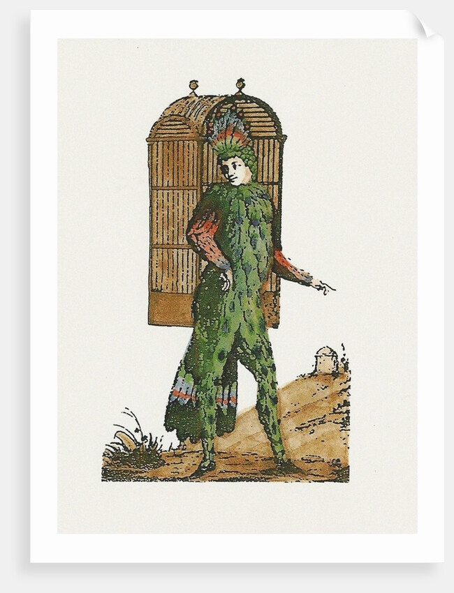 Emanuel Schikaneder as the first Papageno in Mozarts The Magic Flute by Anonymous