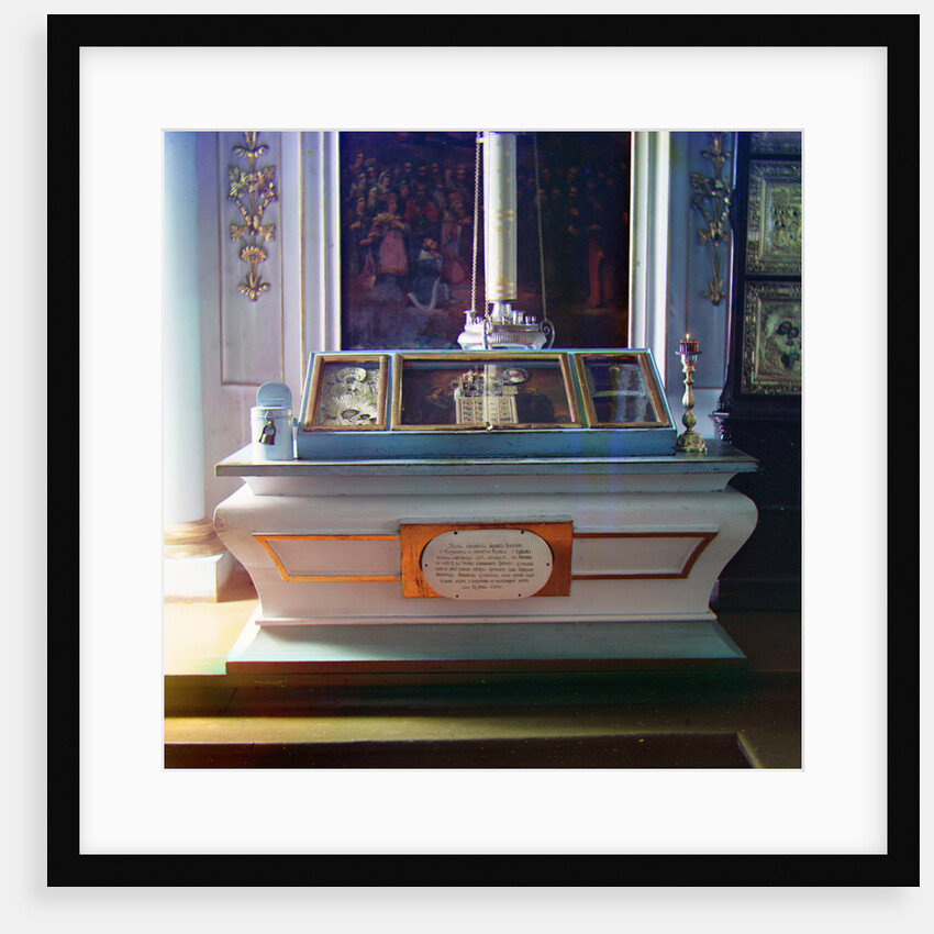 Shrine of Princesses Euphrosine of Staritsa and Juliana Dmitrievna Paletskaya at the Goritsy Monaste by Anonymous