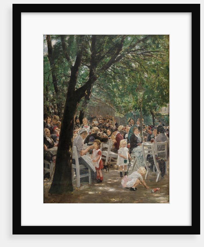 Munich beer garden by Anonymous
