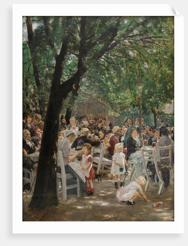 Munich beer garden by Anonymous