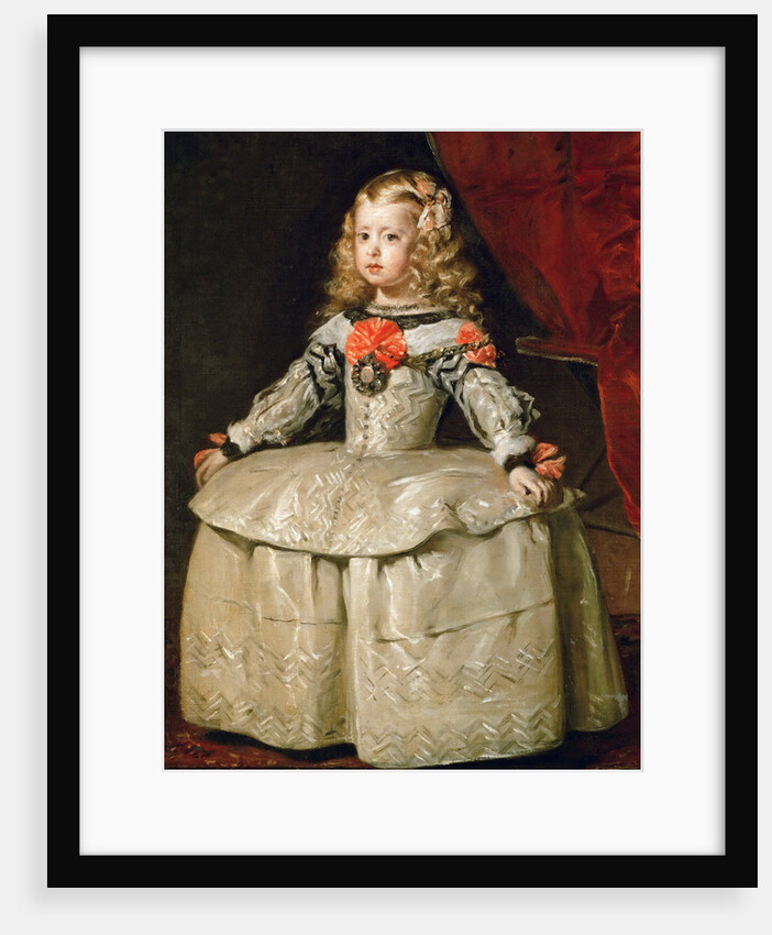 Portrait of the Infanta Margaret Theresa in a white Dress by Anonymous