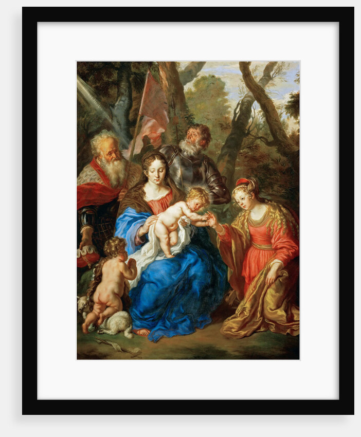 The Mystical Marriage of Saint Catherine with Saints Leopold and William by Anonymous