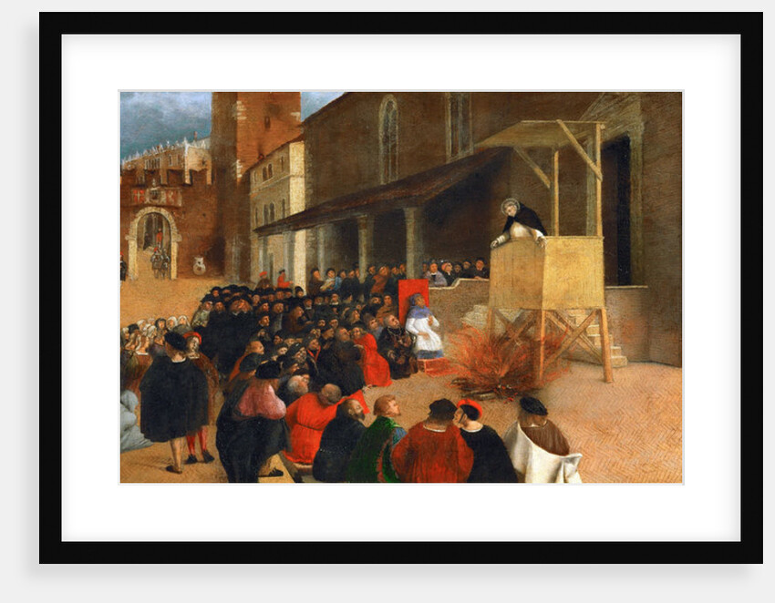 Saint Dominic preaching in Recanati by Anonymous