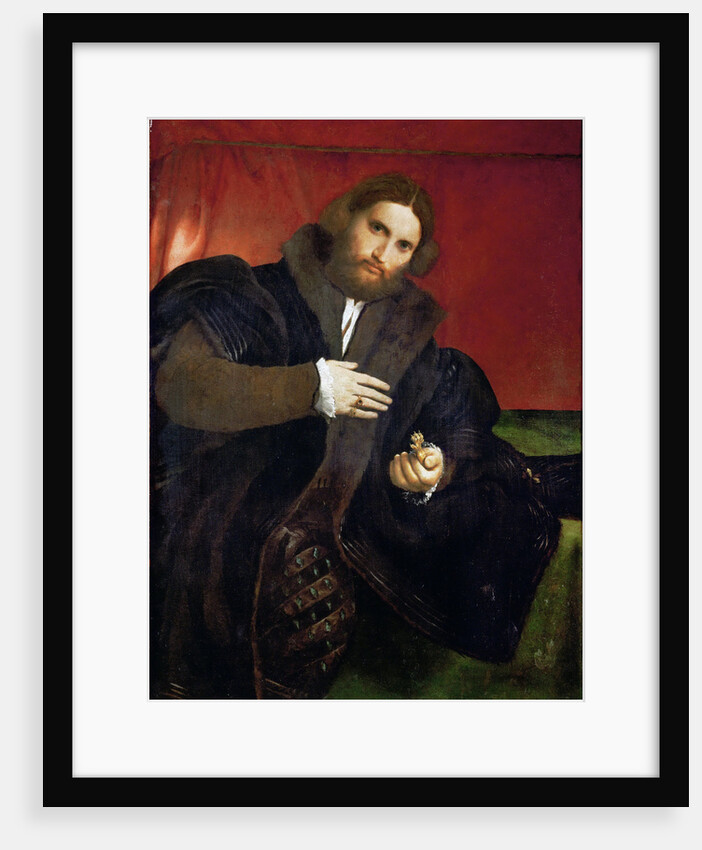 Portrait of a Man with a golden animal claw (Leonino Brembate) by Anonymous