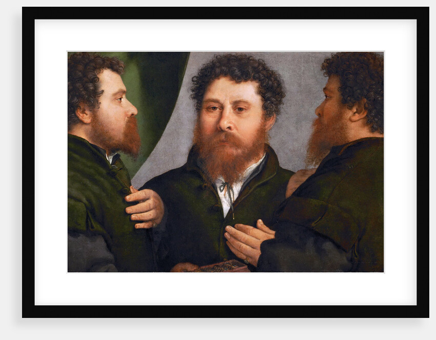 Portrait of a Goldsmith in Three Positions by Anonymous